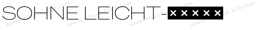 SOHNE LEICHT字体转换
